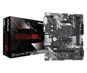 Дънна платка ASROCK B450M-HDV R4.0 - ASR-MB-B450M-HDV-R4.0 Дънна платка ASROCK B450M-HDV R4.0 - ASR-MB-B450M-HDV-R4.0